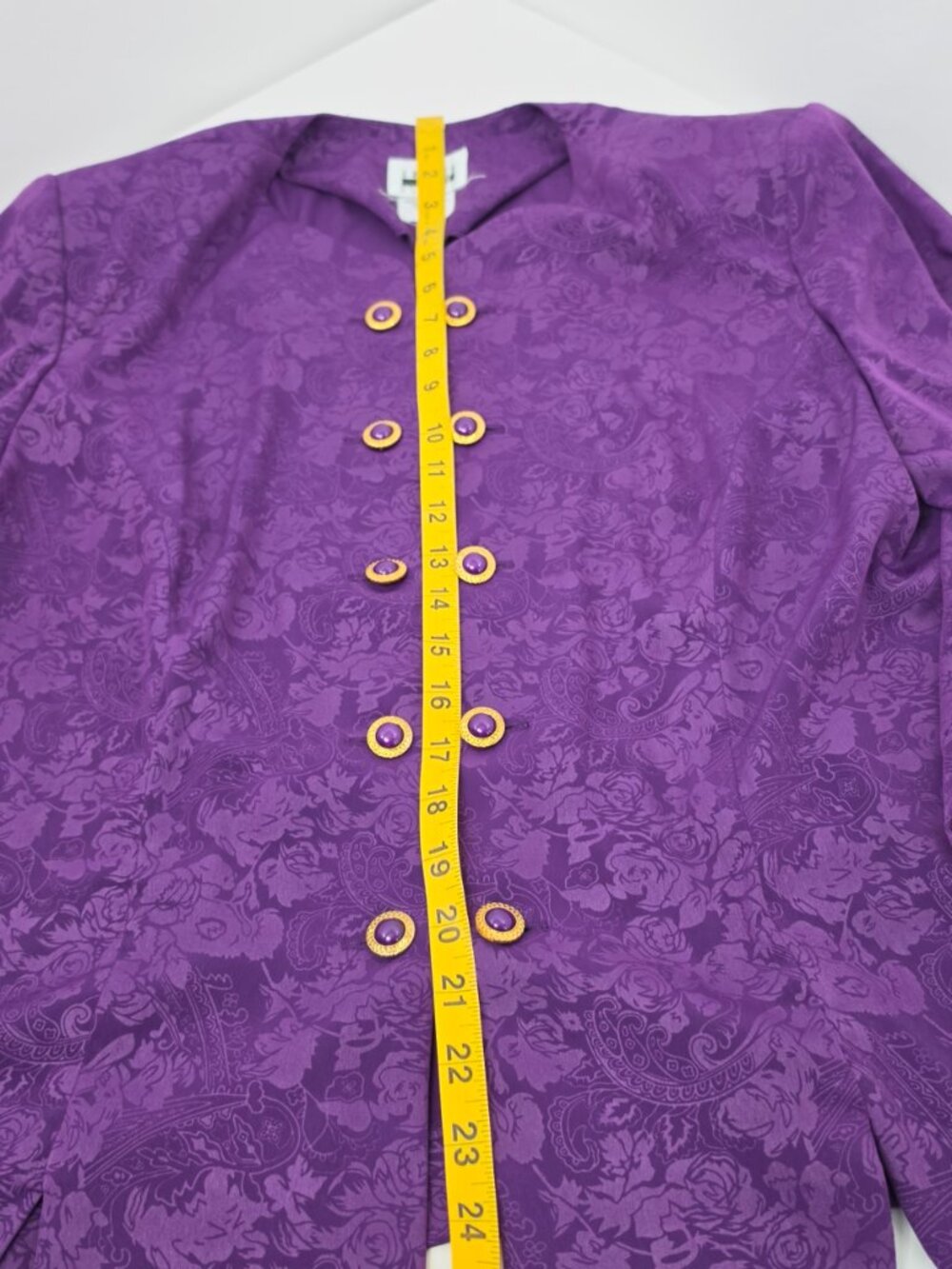 Leslie Fay Dress Petite Purple Floral Blazer - Picture 6 of 12